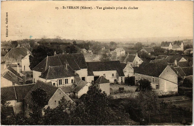 CPA St-VERAIN Vue générale prise du clocher Nievre (100412)