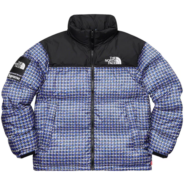 SUPREME X TNF THE NORTH FACE STUDDED NUPTSE ROYAL BLUE SIZE M - Brand New 🚚✅🤝