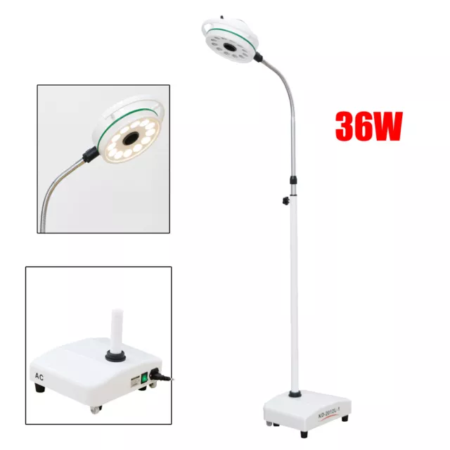 36W Floor Mobile Surgical Medical Exam Light LED Shadowless Examination Lamp