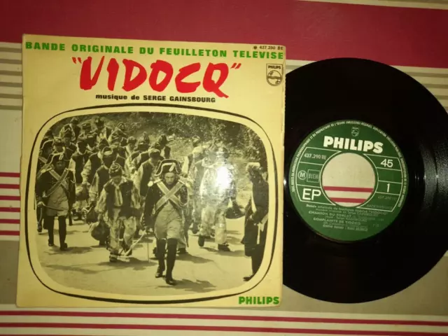Serge GAINSBOURG / B.O Feuilleton VIDOCQ 4 TITRES (1967)7" E.P Pressage Original