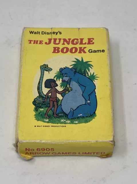 Walt Disney Productions The Jungle Book Rare Vintage Collectors Card Game