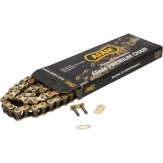 Kette AFAM verstärkt gold - 428 R1-G x 132 AFA428R1-G-132 XRX Enduro drive