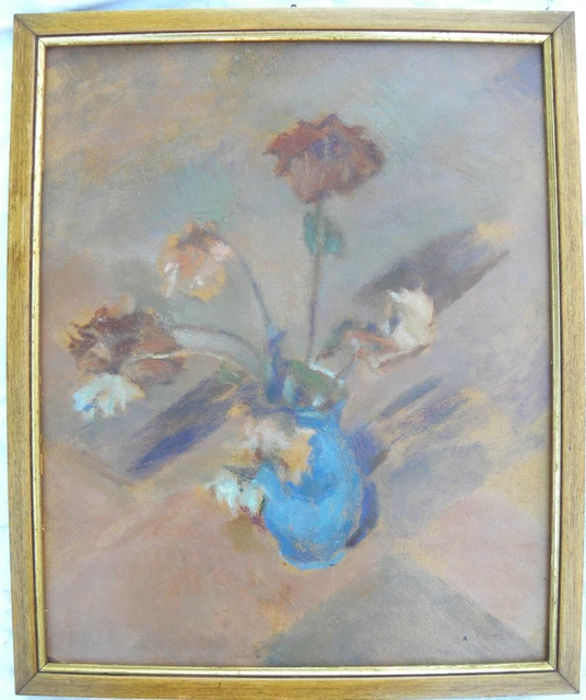 Adone COMBONI (Riva del Garda 1880 – Milano 1959) VASO di FIORI olio cm 38x31