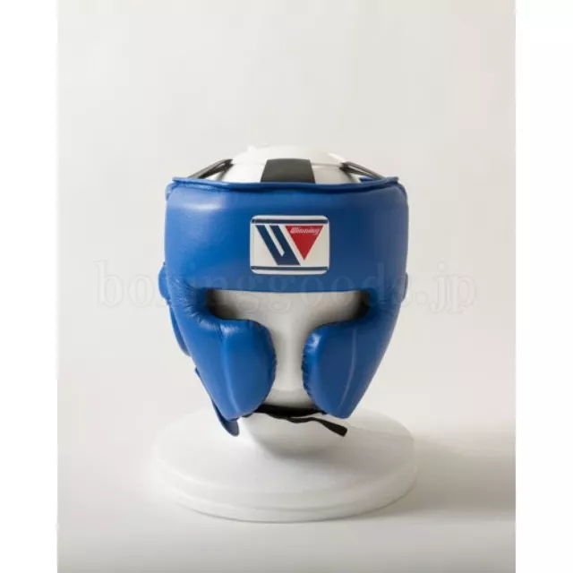 New Winning Boxing Head Gear Face Guard Type FG-2900 Size L Blue FreeShipping