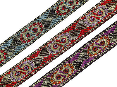 Ampio Da Iarda Jacquard Orlo Treccia Bordo Cucire Nastro Pizzo 3.04 CM Cardo 3cm 