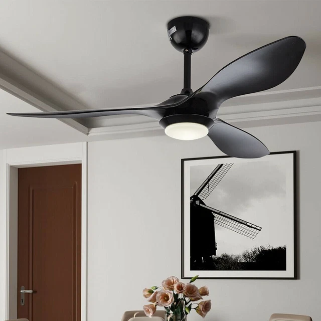 48'' Ceiling Fan LED Light 3 Blade Remote Control 3 Speed  3 Color Changes