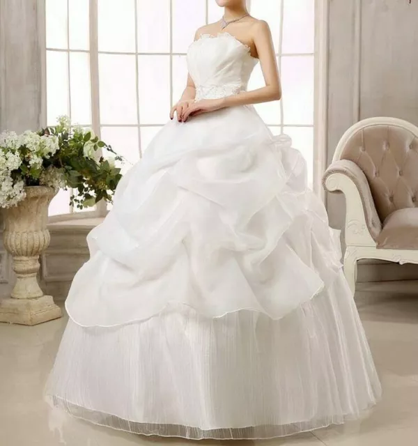 Gorgeous Off White Wedding Dress - Lovely detail - Great Value - Size 14 UK