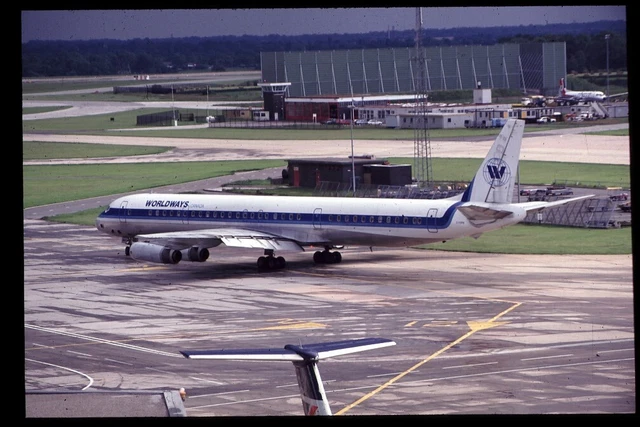 ORIGINAL FUJICHROME COLOUR Slide Worldways Canada Douglas Dc-8-63 ...