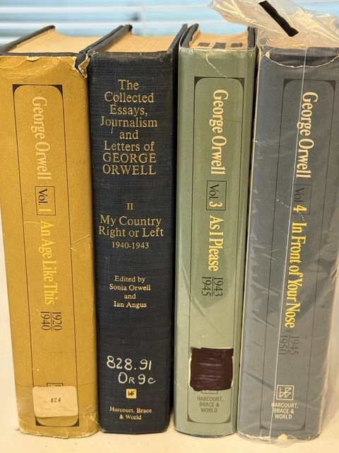 3冊セットGeorge Orwell Collected Essays… The Collected Essays, Journalism and Letters of George
