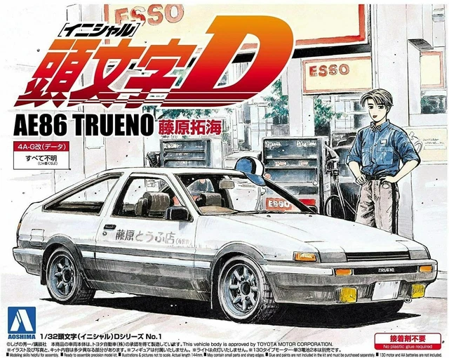 Plaque Murale Métal – Manga Initial D – 30 X 20 Cm – Décoration Chambre