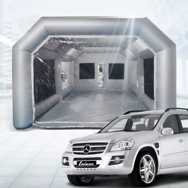 8.5*4.5*3M Aufblasbares Zelt Spray Booth Sprüh Tent Werkstatt Auto Lackierkabine