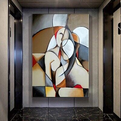 Famous Picasso Painting Abstract Woman Hug Canvas Wall Art Poster Home Decor