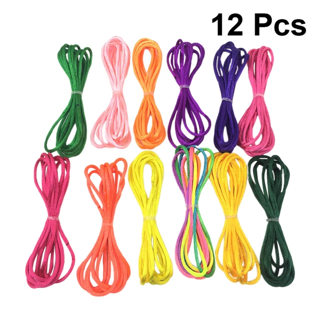 12 piezas hágalo usted mismo Cuerda de cuerda suministros de cuerda de fiesta Juego de juguetes brillo labial