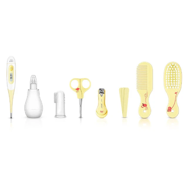 Philips Avent SCH400/00 Babypflege-Set ab der Geburt Digitalthermometer gelb