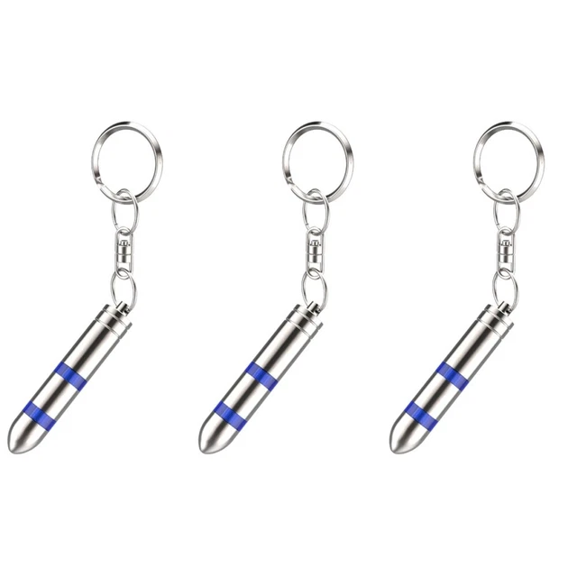 3 PIECES CREATIVE Keychain Anti Static Discharger Car Keyring Bar £12.