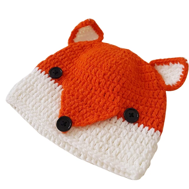 Cappelli di lana autunno bambini orecchio fatti a mano caldi cappello a maglia bambini uncinetto
