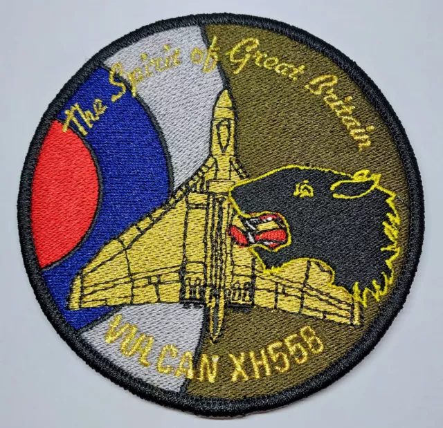 Vulcan XH558 The Spirit Of Great Britain Patch With RAF No 1 Group Panthers Head