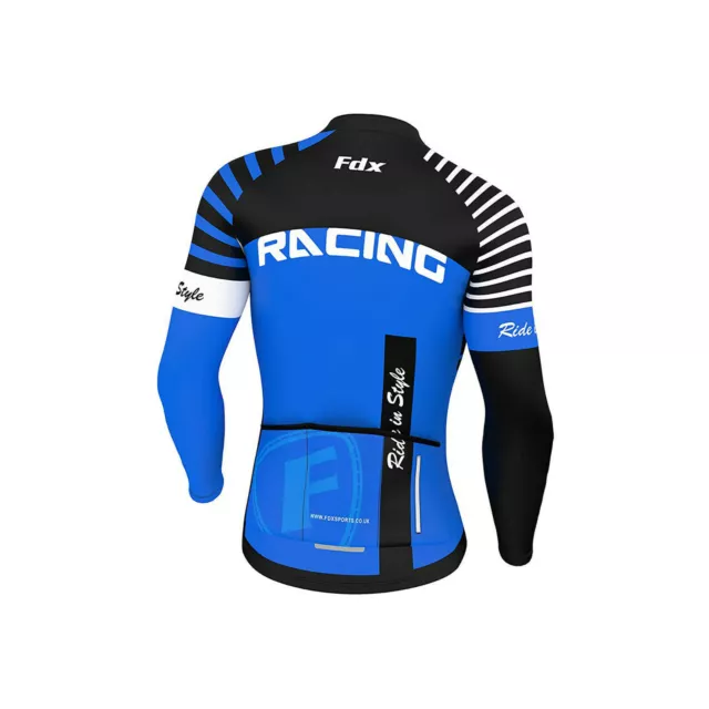 Men Clearance Cycling Jersey Full Sleeve Thermal Fleece Team Racing Cycling Top 2