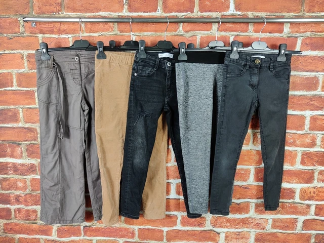 Girls Bundle Age 6-7 Years Zara Next Etc Trousers Jeans Cords Leggings Set 122Cm