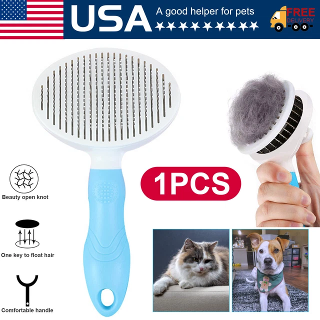 Pet Dog Cat Hair Remover Comb Needle Grooming Massage Deshedding Cleaning Brush 12