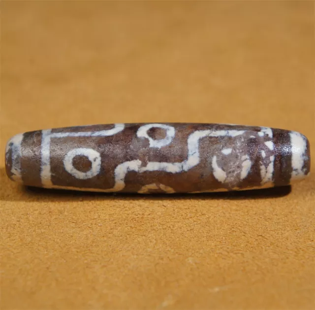 Himalayan Tibetan DZI Beads Old Agate Lucky 9 Eye Amulet Pendant GZI