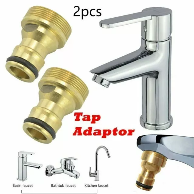 2pcs Küchenarmatur Adapter Wasserhahn Für Gartenschlauch Rohrverbinder Mischer