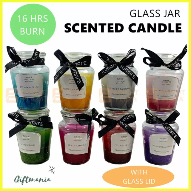 16 Hours Scented Candle Glass Jar With Lid Cup Candles Weddings Gift Home Décor