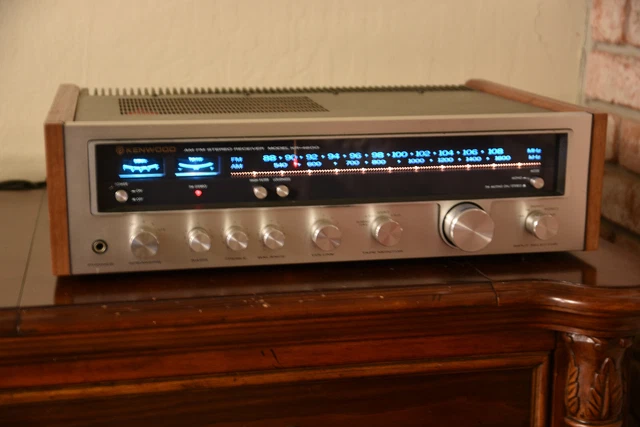 VINTAGE 70S KENWOOD AM/FM Stereo Tuner Amplifier Receiver Model KR-4600 ...
