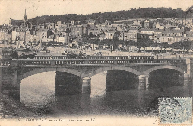 Cpa 14 Trouville Le Pont De La Gare