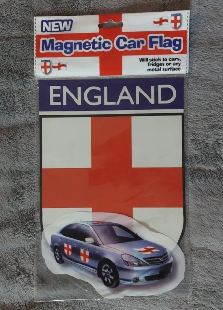 England Car Door/ Fridge England Flag Shield Magnet,  St George, World Cup Cross