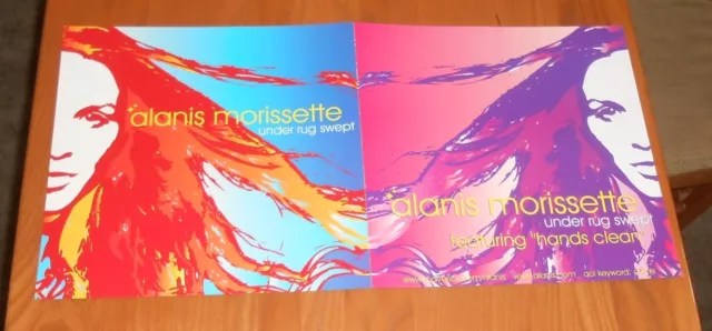 Alanis Morissette Under Rug Swept 2002 Promo DS Flat Squares Poster 24x12 2