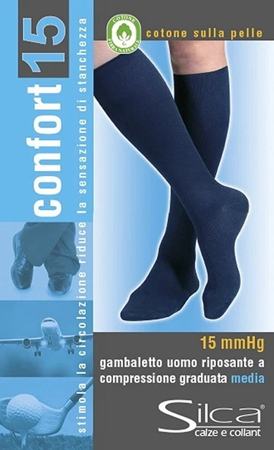 PAIA CALZA Gambaletto Uomo Riposante Compressione Graduata 15