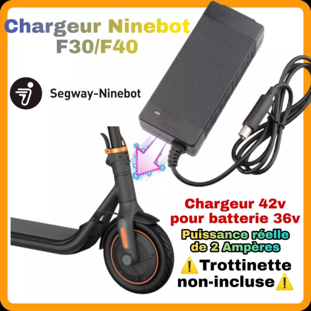 Chargeur pour trottinette électrique Ninebot 42V et 2Ah