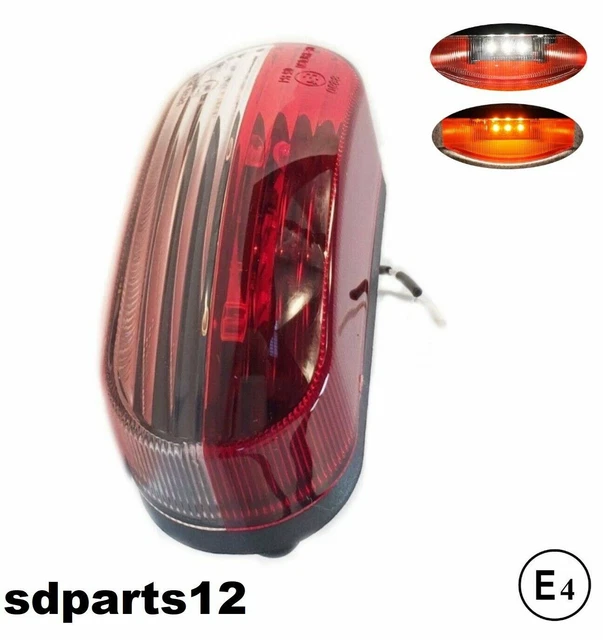 Sécurité Routière Feux Gabarit 24/7Auto - Lot De 10 LED Ambre 24V - Pour Camion, Remorque, Caravane - Sécurité Renforcée LED étanches IP67 - Foto 3