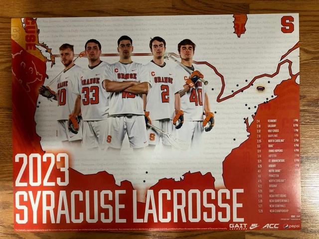 2023 Syracuse Lacrosse Poster