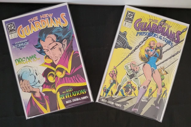 Lot of 2 | The New Guardians #7, 8 (1989, DC Comics) VF/NM