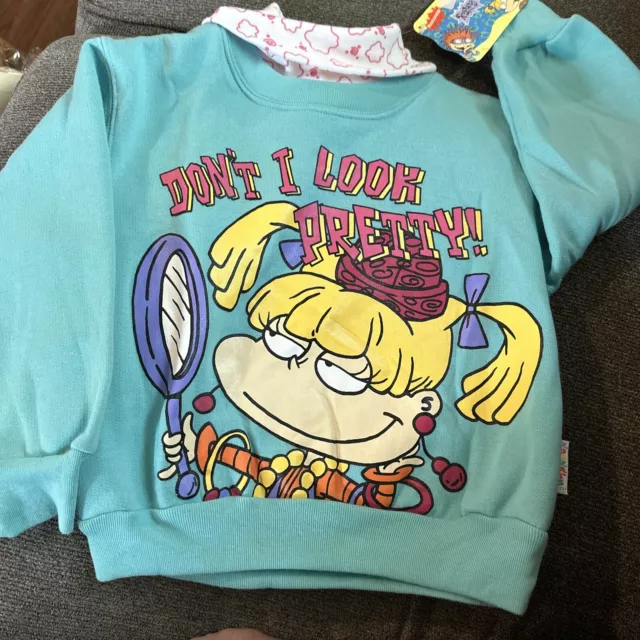 Vintage Rugrats Angelica Sweater Mock Turtleneck Size 4 NWT Don’t I Look Pretty