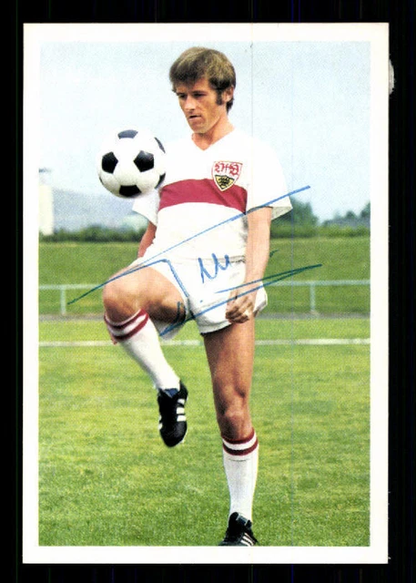 Carte Autographe Gilbert Gress - VFB Stuttgart - Original Signé - Allemagne