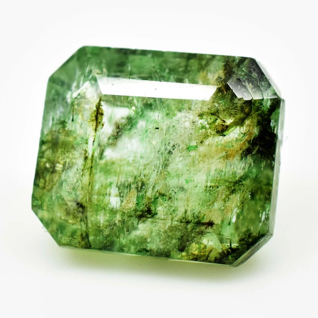 7.40 Cts Natural Zambian Green Emerald Radiant Cut  Certified Gemstone