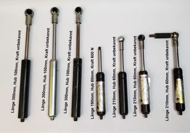 7x Gas Pneumatic Spring Damper Hub 60mm 100mm