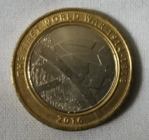 First World War (1) (One) - Army £2 two pound coin 2016 rare circulated charity