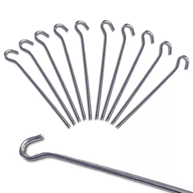 50 x Heringe 20 cm Felsnagel - Zelt Hering Erdnagel 4 mm - Stahl Nägel verzinkt