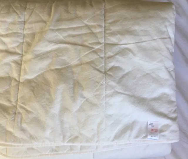 John Lewis Baby Toddler Cot Bed Duvet 145 x 115 cm VGC Clean White ⭐️⭐️ 3