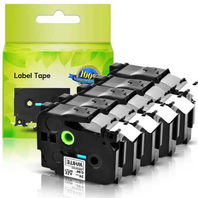 1-100PCS Compatible with Brother TZ-251 TZe-251 Black on White 1'' Label Tape US