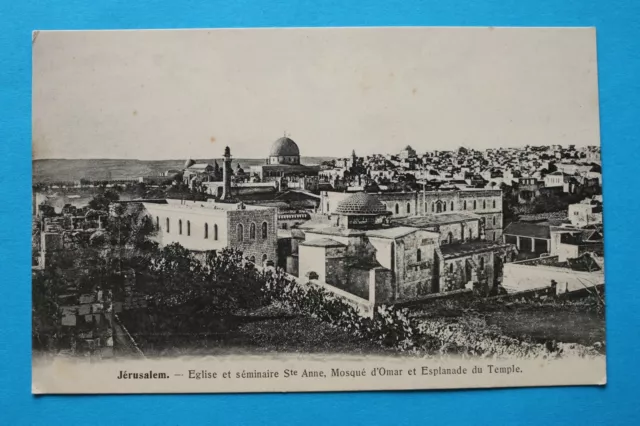 Israel Judaika AK Jerusalem 1900 St Anne Moschee d´Omar Esplanade du Temple +++