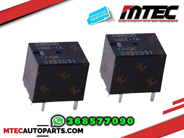 Produktbild von 1x Omron G8QE-1A 12V DC KFZ-Relais – 6-polig, Für Automobilanwendungen