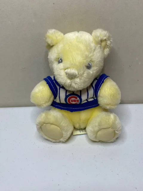 First Main Baby Teddy Bear Rattle Pastel Pal Yellow 6" Plush Stuffed Toy Cubs