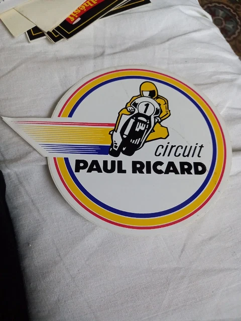 Autocollant Vintage Circuit Paul Ricard - Années 70 - France