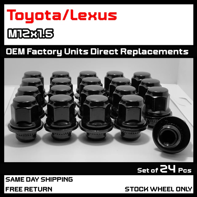 [24] BLACK TOYOTA/LEXUS 4Runner FJ TRD OEM Factory 12X1.5 Mag