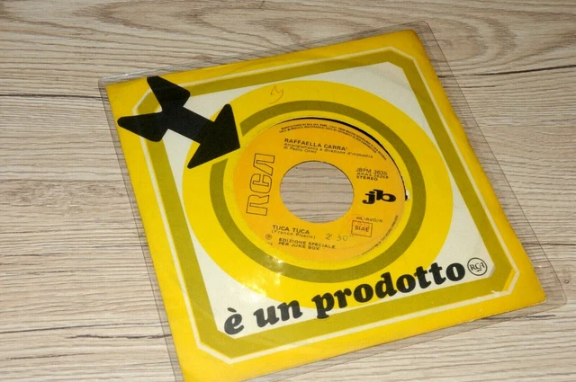 RAFFAELLA CARRA' TUCA tuca prpmo juke box lato B the trip 45 7